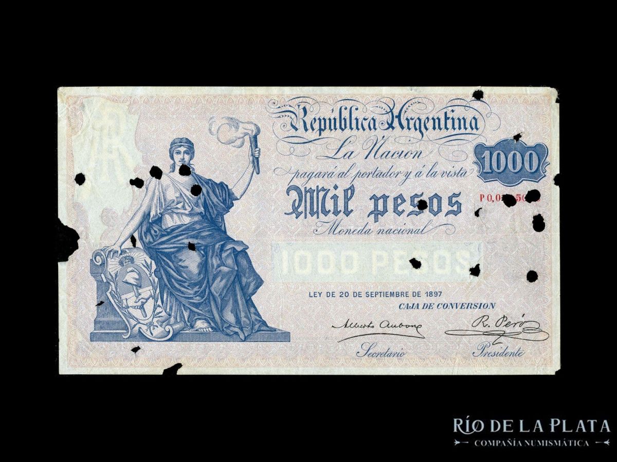 Selección de billetes latinoamericanos del siglo XIX y&nbsp;XX